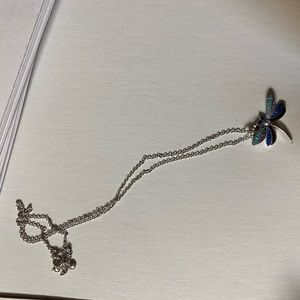 blue dragonfly necklace